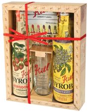 Kitl Kassette mit Glas (Erdbeere + Holunderblüte) 2x 500 ml