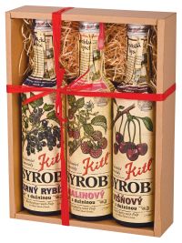 Kitl Geschenkpackung Rote Früchte (Himbeere, Sauerkirsche, Schwarze Johannisbeere) 3x500ml