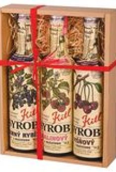 Kitl Geschenkpackung Rote Früchte (Himbeere, Sauerkirsche, Schwarze Johannisbeere) 3x 500 ml