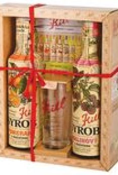 Kitl Kassette mit Trinkglas (Himbeere + Orange) 2x 500 ml