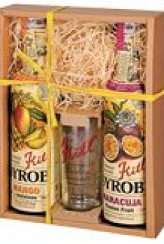 Kitl Geschenkpackung mit Trinkglas 2x 500 ml (Mango, Maracuja)