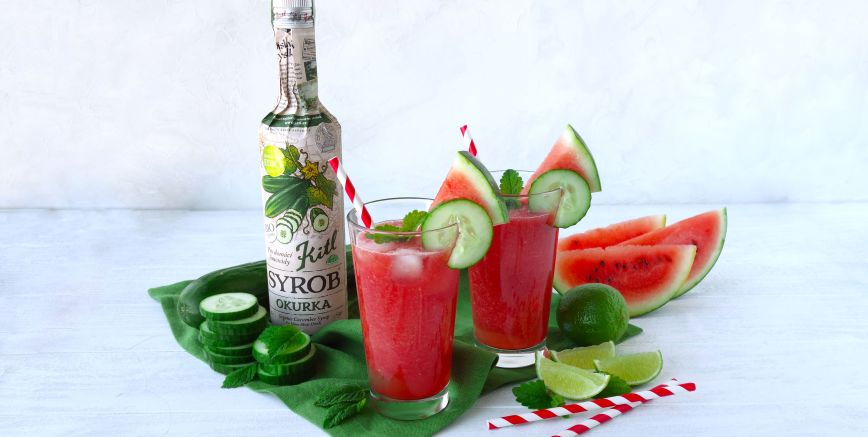 Gurken-Mocktail mit Melone